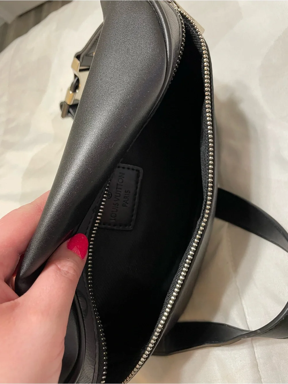 Louis Vuitton Monogram Eclipse Belt Bag in Dark Gray and Black